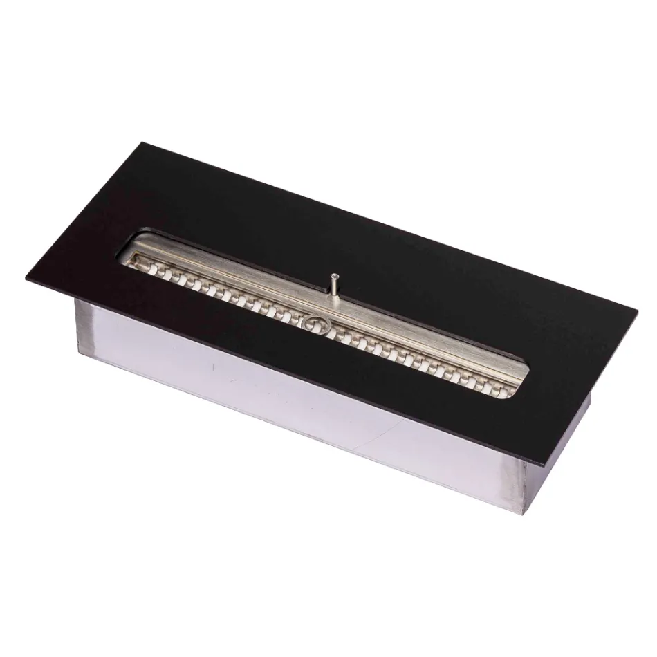 Quemador de Bioetanol de Acero Inox para Chimenea Lineal Made in Italy - Brandon Viadurini