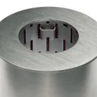 Quemador Circular en Acero Satinado para Chimenea de Bioetanol - Griff12 Viadurini