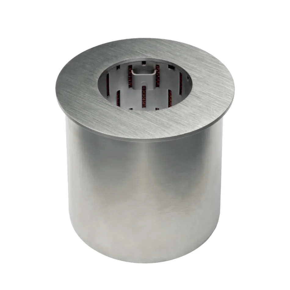 Quemador Circular en Acero Satinado para Chimenea de Bioetanol - Griff12 Viadurini