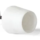 Copa de Vino en Mármol de Carrara Blanco Satinado y Levanto Rojo - Caglio Viadurini