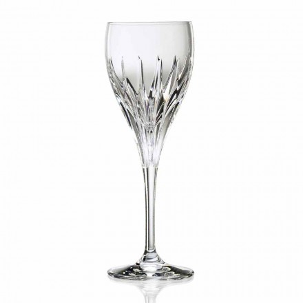 Copa de vino tinto de diseño de lujo italiano en cristal ecológico 12 piezas - Voglia Viadurini