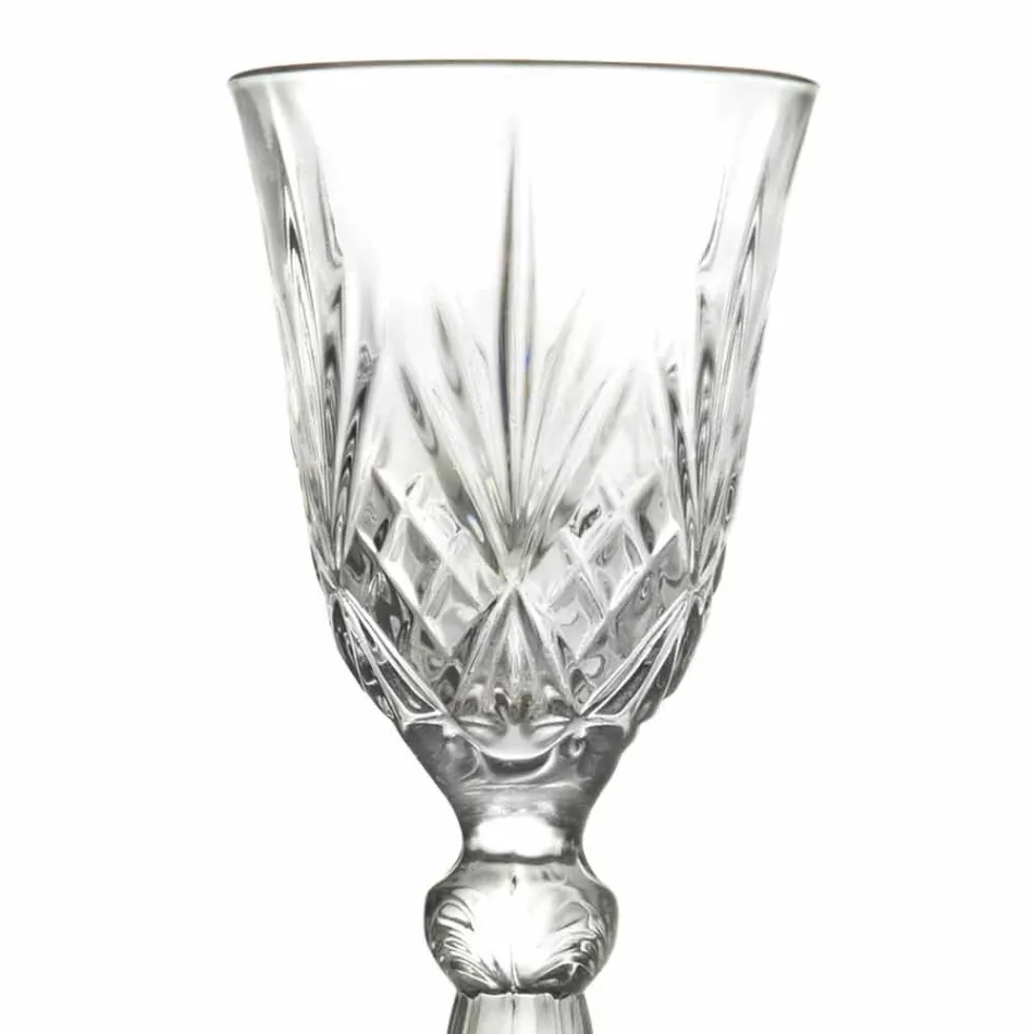 Vaso de Licor de Diseño Vintage en Cristal Ecológico 12 Piezas - Cantabile Viadurini