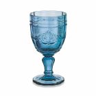 Copas de vino de colores en vidrio con decoración Arabescato, servicio de 12 piezas - Tornillo Viadurini