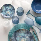 Copas de vino de colores en vidrio esmerilado con efecto hielo, 12 piezas - Otoño Viadurini