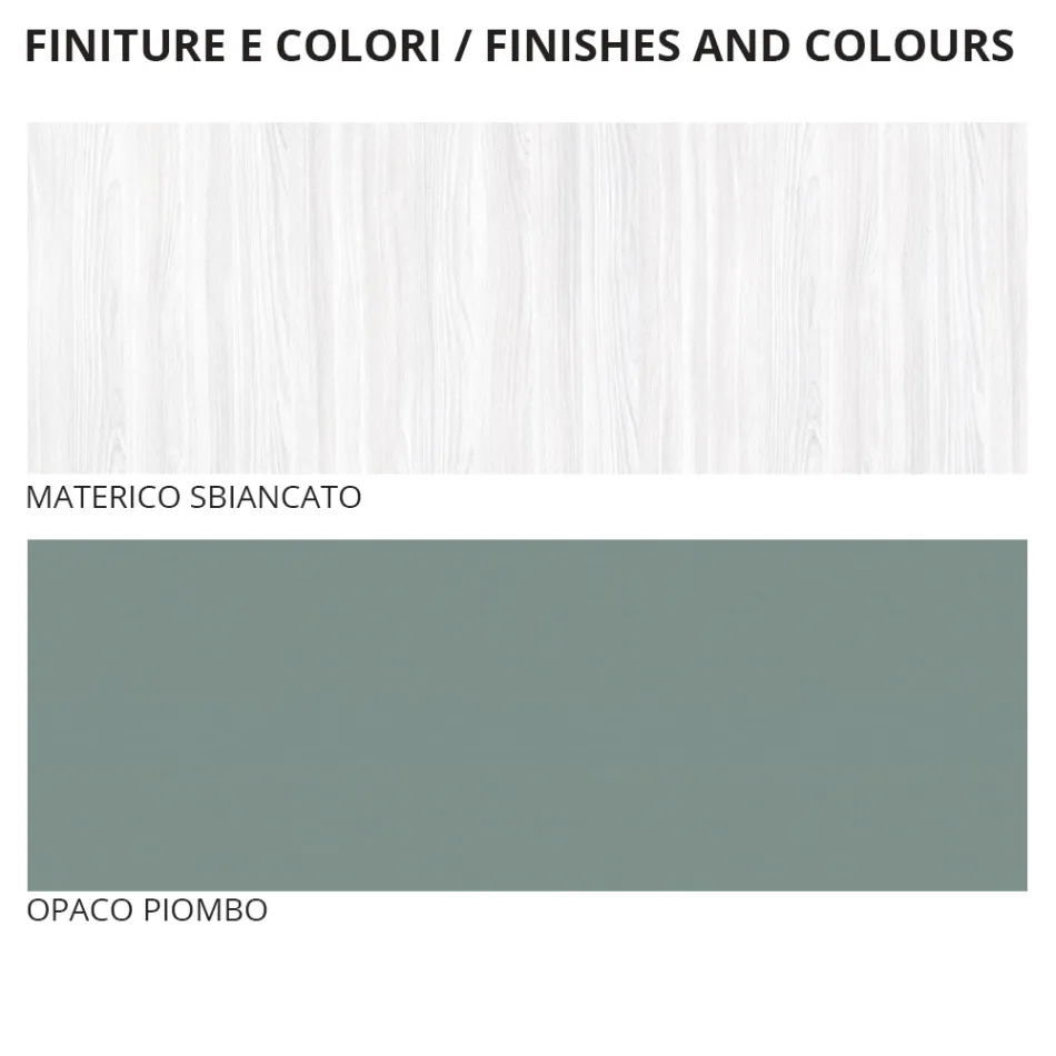 Habitación completa con 4 elementos de diseño moderno Made in Italy - Mallorca Viadurini