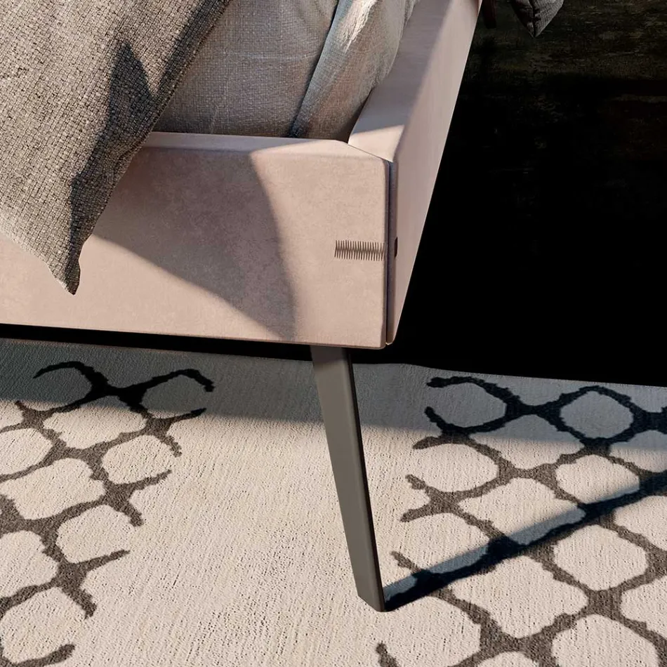 Dormitorio con 4 elementos de diseño moderno Made in Italy - Eléctrico Viadurini