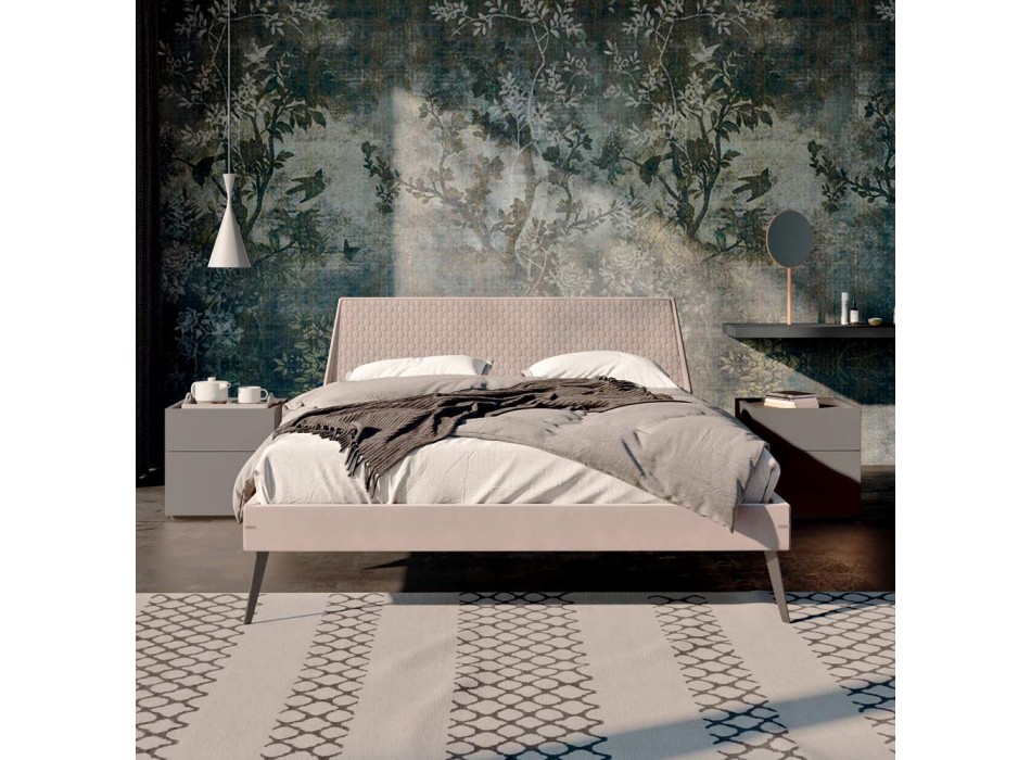 Dormitorio con 4 elementos de diseño moderno Made in Italy - Eléctrico Viadurini