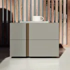 Dormitorio con 4 elementos de estilo moderno Made in Italy de alta calidad - Minorco Viadurini