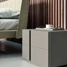 Dormitorio con 4 elementos de estilo moderno Made in Italy de alta calidad - Minorco Viadurini