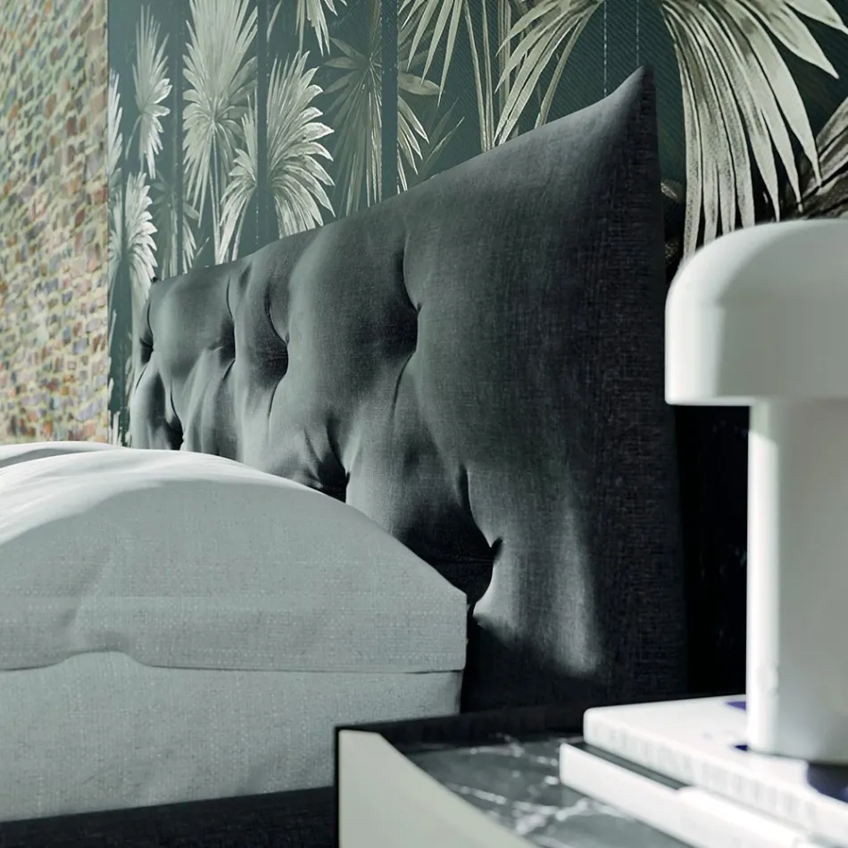 Dormitorio de estilo moderno con 4 elementos Made in Italy - Calimero Viadurini