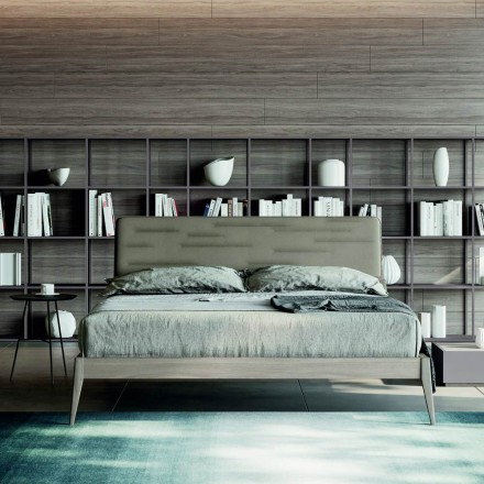 Dormitorio con 5 elementos modernos Made in Italy de alta calidad - Rieti Viadurini