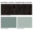 Muebles de dormitorio de 7 elementos Made in Italy - Ruby Viadurini