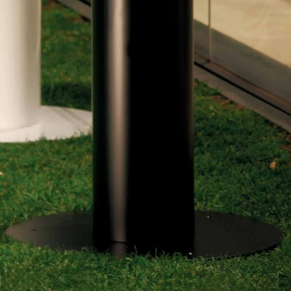 El bioetanol chimenea al aire libre Dean suelo de acero pintado Viadurini