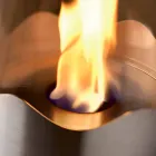 chimenea de bioetanol con mesa de acero inoxidable y vidrio Leon, fabricado en Italia Viadurini