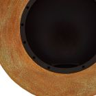 Chimenea de bioetanol de pared en acero pintado de diseño ovalado - Guiscard Viadurini