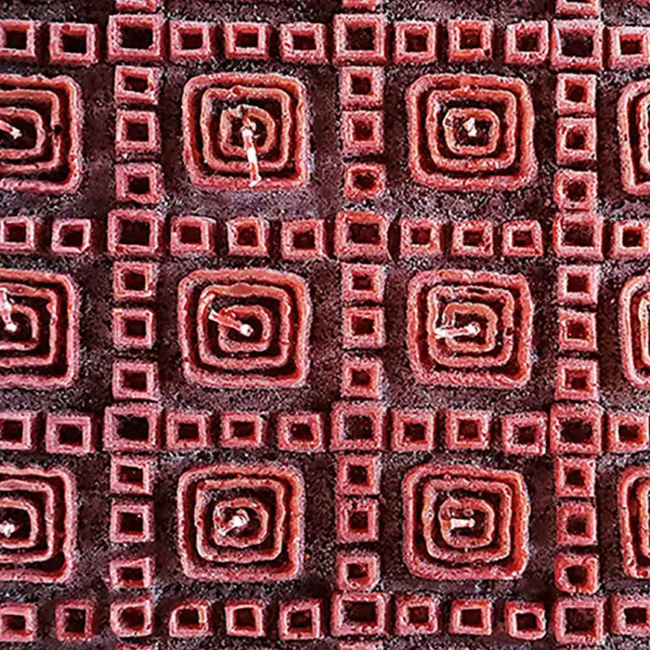 Vela Perfumada de Cera Marrón con 25 Mechas Made in Italy - Piura Viadurini