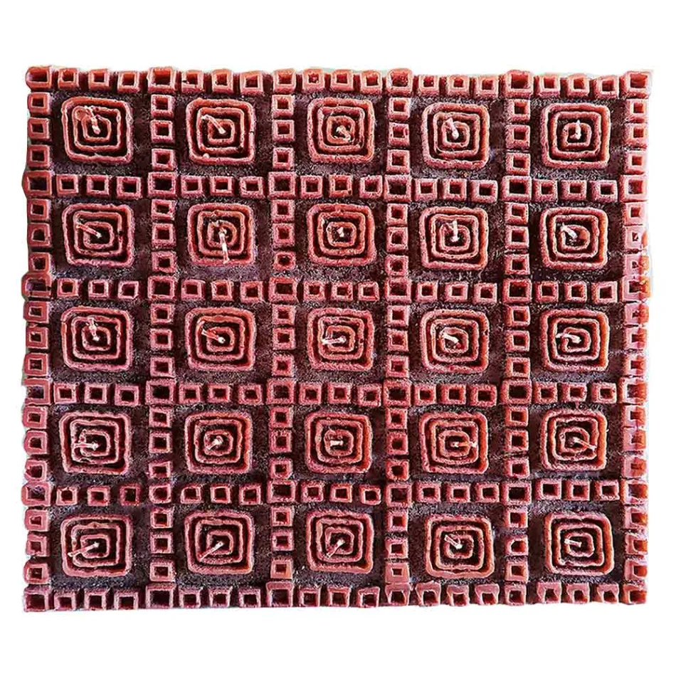 Vela Perfumada de Cera Marrón con 25 Mechas Made in Italy - Piura Viadurini