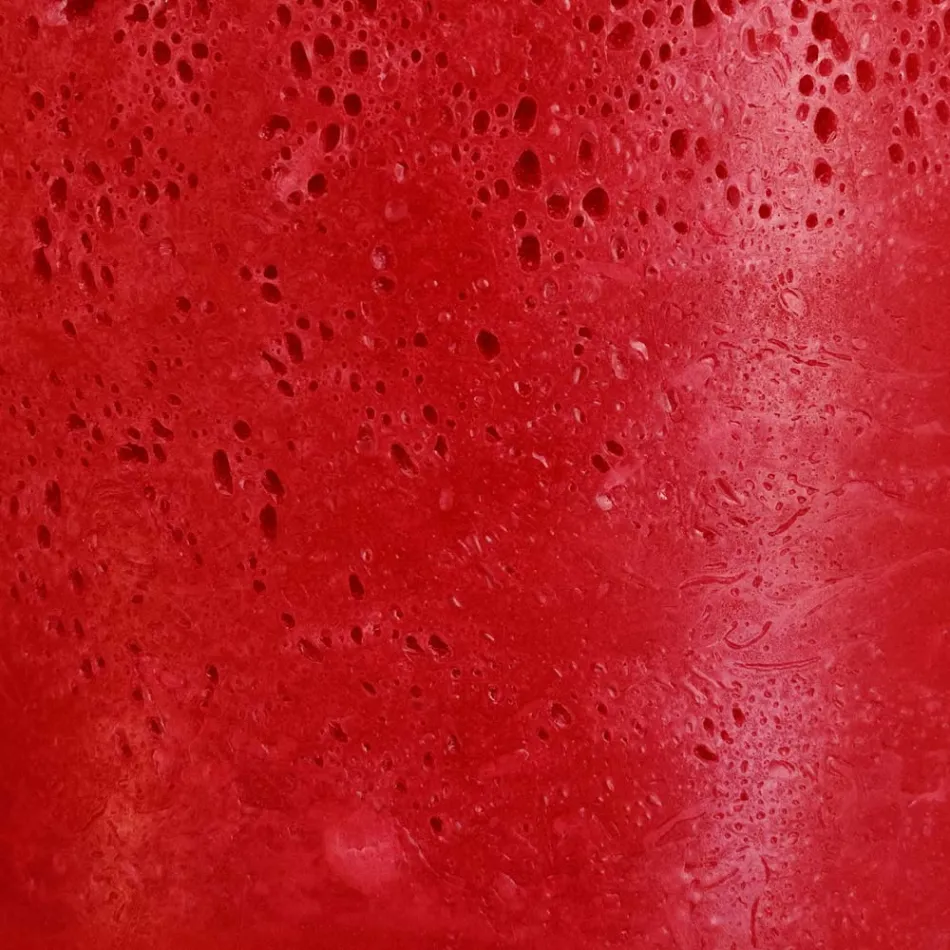 Vela cuadrada de cera moderna hecha a mano Made in Italy - Mondeo Viadurini