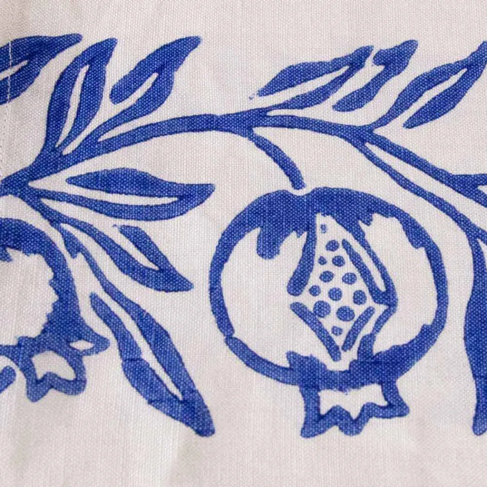 Lienzo de lino de artesanía italiana con diseño impreso a mano - Marcas comerciales Viadurini