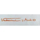 Lienzo de lino de artesanía italiana y estampado a mano - Viadurini por Marchi Viadurini