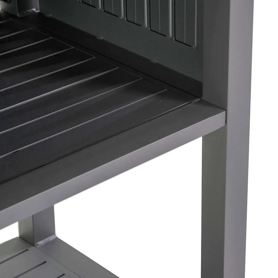 Carrito de exterior de aluminio pintado con diferentes acabados - Hotel Viadurini