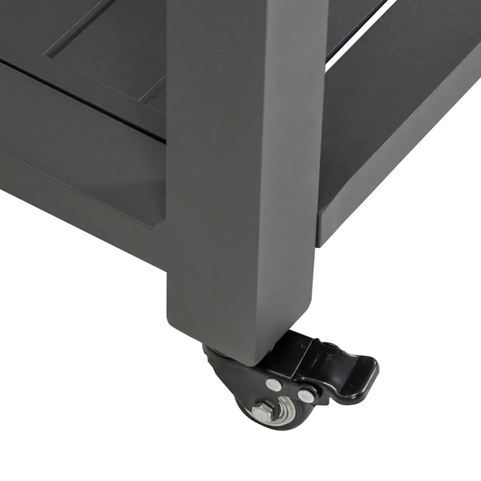 Carrito de exterior de aluminio pintado con diferentes acabados - Hotel Viadurini