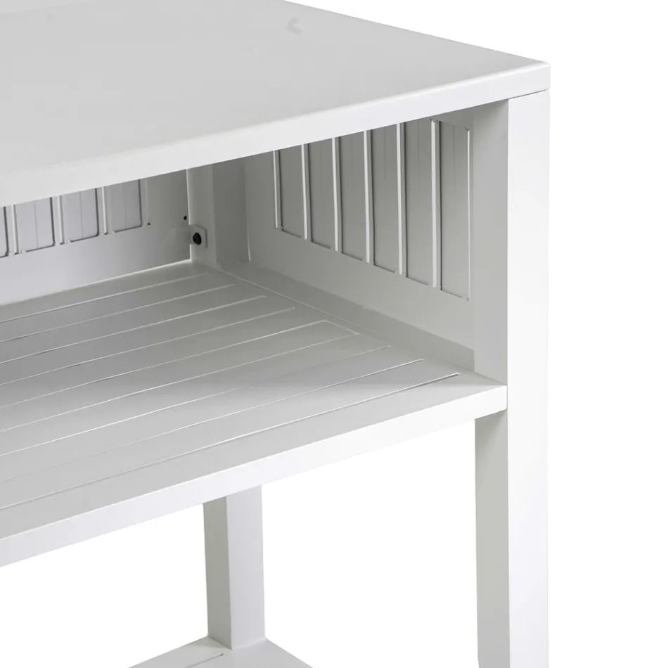 Carrito de exterior de aluminio pintado con diferentes acabados - Hotel Viadurini