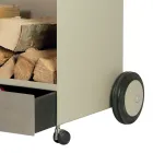 Carro de madera con cajón y ruedas Made in Italy - Alpaca Viadurini