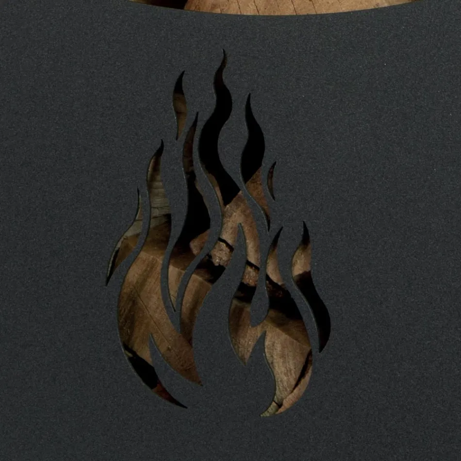 Carro de madera de metal con estante y 4 ruedas Made in Italy - Geco Viadurini