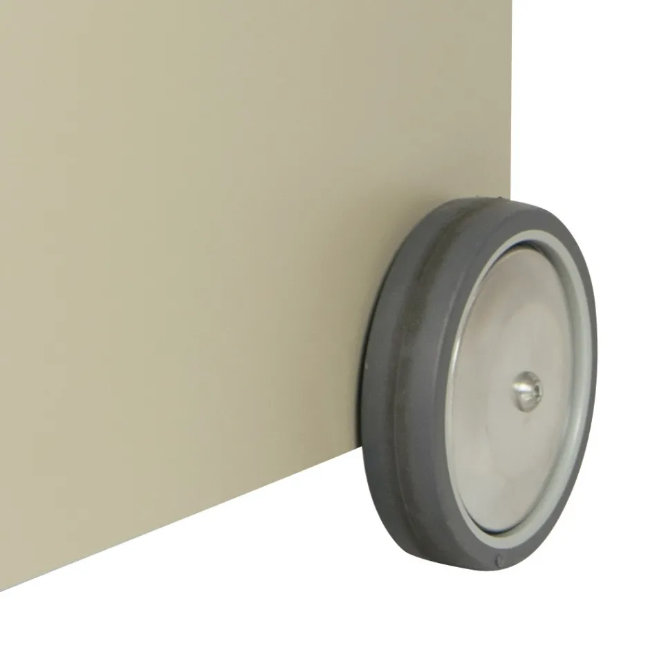 Carro de madera de metal con estante y 4 ruedas Made in Italy - Geco Viadurini