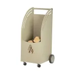 Carro de madera de metal con 4 ruedas Made in Italy - Ladybug Viadurini