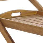 Carrito de comida para jardín en madera de acacia de diseño - Roxen Viadurini