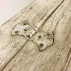 Cofre hecho a mano en madera maciza con perfiles dorados Made in Italy - Caio Viadurini