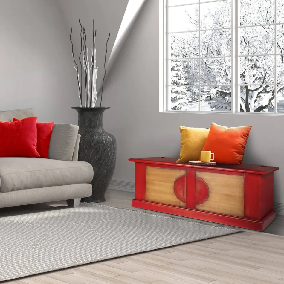 Cómoda en madera contrachapada con diferentes acabados Made in Italy - Krishna Viadurini