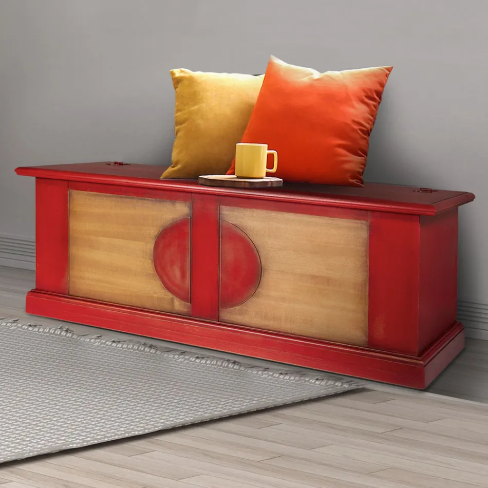 Cómoda en madera contrachapada con diferentes acabados Made in Italy - Krishna Viadurini