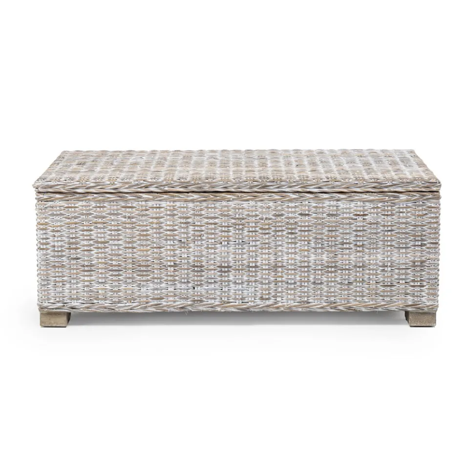 Cofre de exterior en fibra natural de Kubù - Nogitsune Viadurini