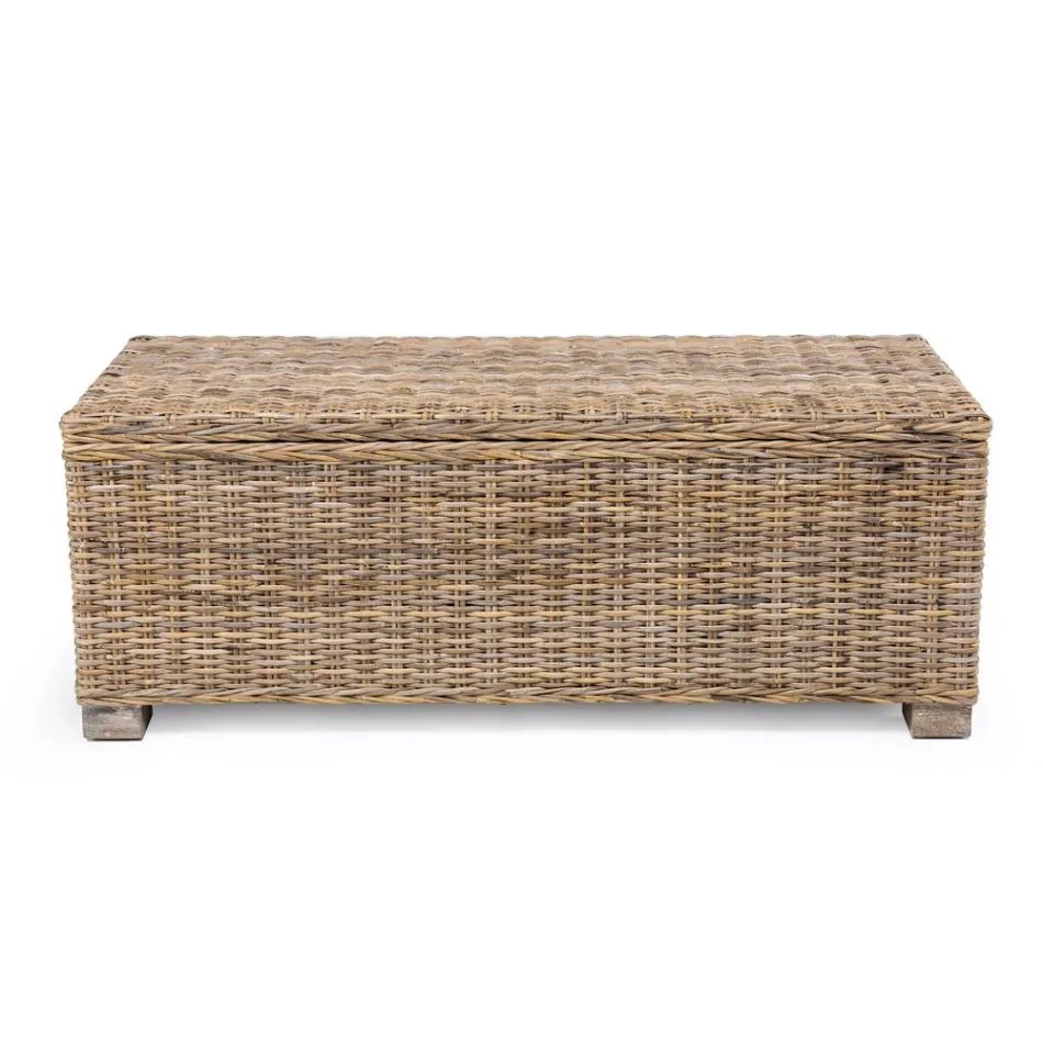 Cofre de exterior en fibra natural de Kubù - Nogitsune Viadurini