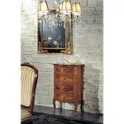 Cómoda clásica en madera de nogal 4 o 6 cajones Made in Italy - Katerine Viadurini