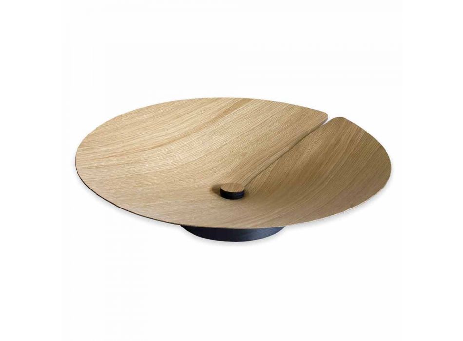 Centro de mesa Frutero moderno en madera maciza Made in Italy - Stan Viadurini