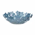 Centro de mesa con flores en barro, blanco o azul - Marken Viadurini