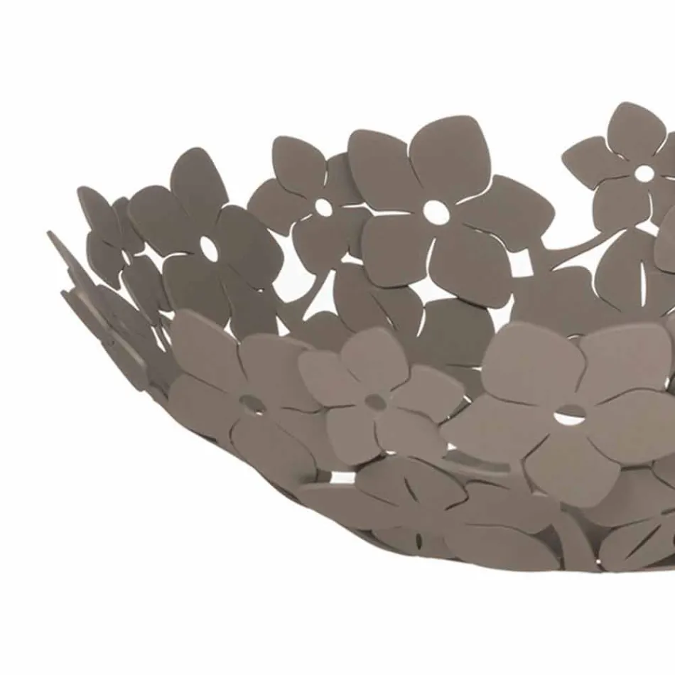 Centro de mesa con flores en barro, blanco o azul - Marken Viadurini