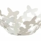 Pieza central de diseño en hierro blanco, beige o marfil Made in Italy - Leiden Viadurini