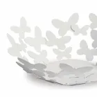 Pieza central de diseño en hierro blanco, beige o marfil Made in Italy - Leiden Viadurini