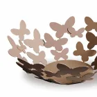 Pieza central de diseño en hierro blanco, beige o marfil Made in Italy - Leiden Viadurini