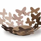 Pieza central de diseño en hierro blanco, beige o marfil Made in Italy - Leiden Viadurini