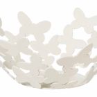 Pieza central de diseño en hierro blanco, beige o marfil Made in Italy - Leiden Viadurini