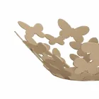 Pieza central de diseño en hierro blanco, beige o marfil Made in Italy - Leiden Viadurini