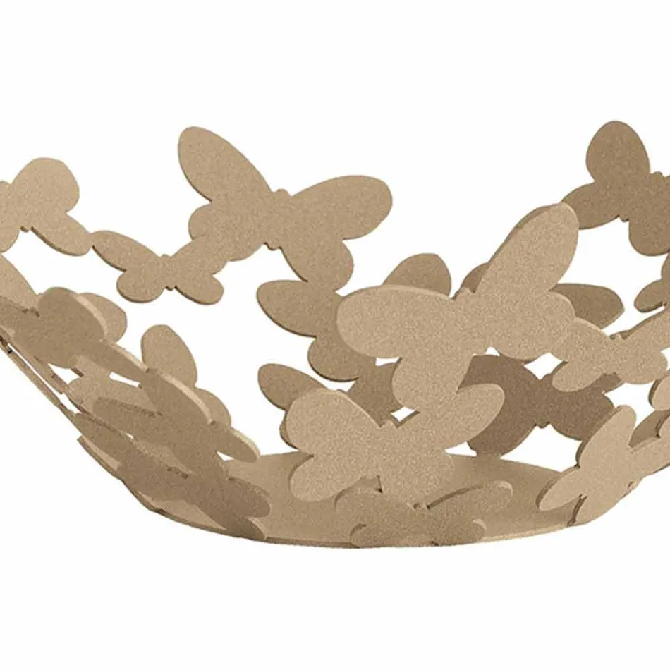 Pieza central de diseño en hierro blanco, beige o marfil Made in Italy - Leiden Viadurini