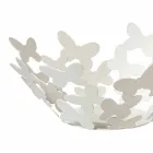 Pieza central de diseño en hierro blanco, beige o marfil Made in Italy - Leiden Viadurini