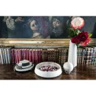 Centro de mesa de mármol blanco de Carrara Made in Italy - Bryan Viadurini